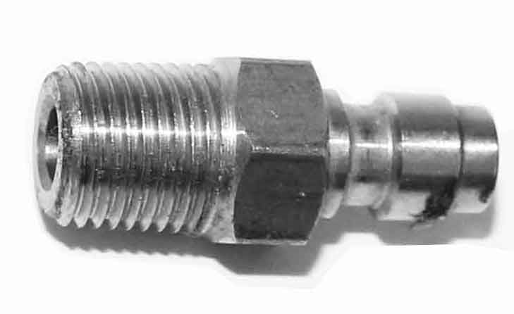 Paintball quick disconnect male side fitting. - TRINITY PAINTBALL