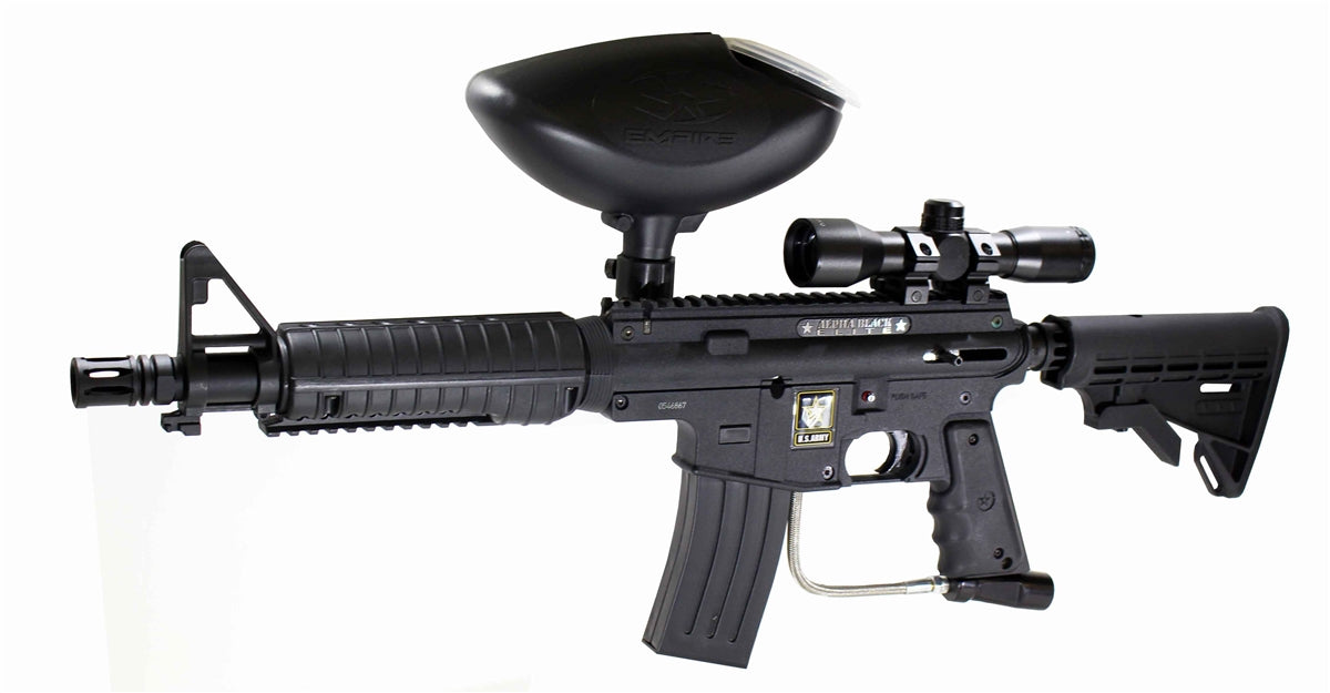 TRINITY 4X32 tactical scope for Tippmann Bravo One paintball gun.
