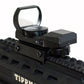 Trinity reflex sight with 4 reticles red green for Tippmann TCR paintball guns.