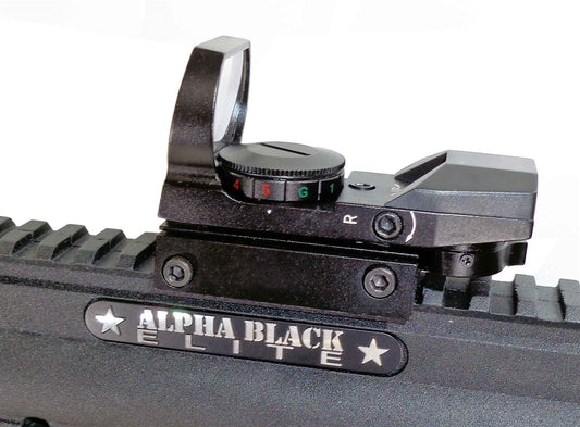 Trinity reflex sight with 4 reticles red green for Tippmann Bravo One paintball marker. - TRINITY PAINTBALL