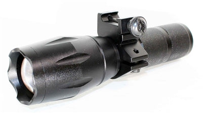 Trinity tactical 1000 lumen strobe led 5 modes flashlight weaponlight with mount compatible with tactical paintball guns.