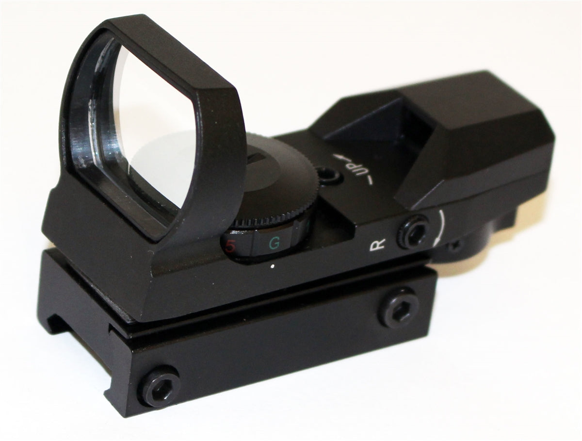 Trinity reflex sight with 4 reticles red green for tactical paintball marker. - TRINITY PAINTBALL