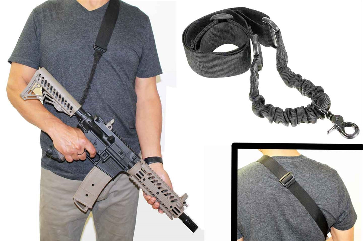 Tactical One Single Point Sling Strap Bungee Rifle Gun Sling with Shoulder Pad Tactical One Single Point Sling Strap Bungee Rifle Gun Sling with Shoulder Pad