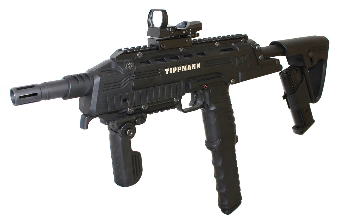 Trinity reflex sight with 4 reticles red green for tactical paintball marker. - TRINITY PAINTBALL