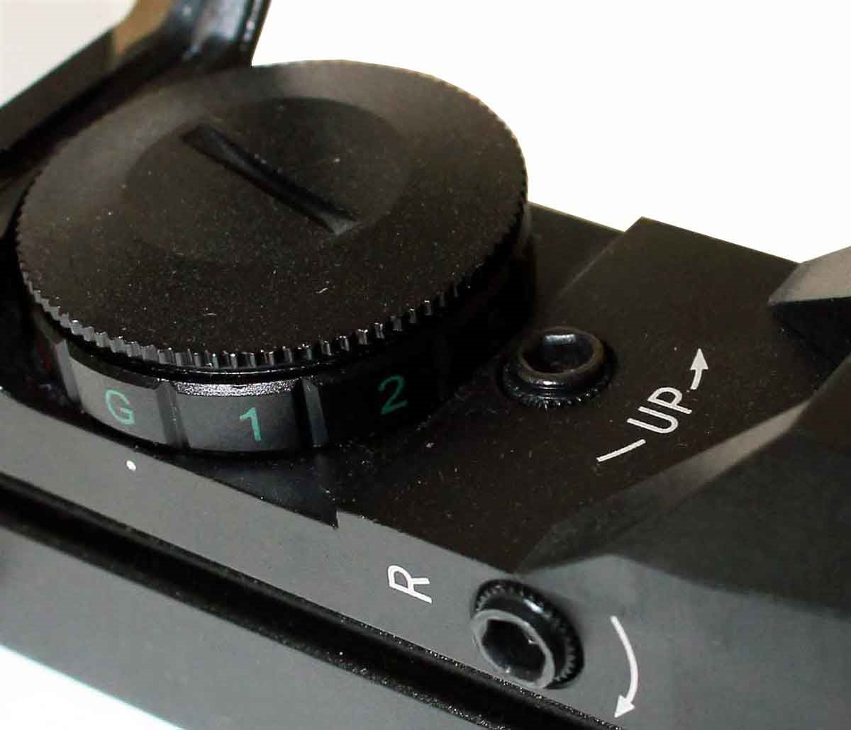 Trinity reflex sight with 4 reticles red green for Tippmann Project Salvo paintball guns. - TRINITY PAINTBALL