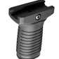 Tactical Picatinny mounted stubby grip black for paintball guns.