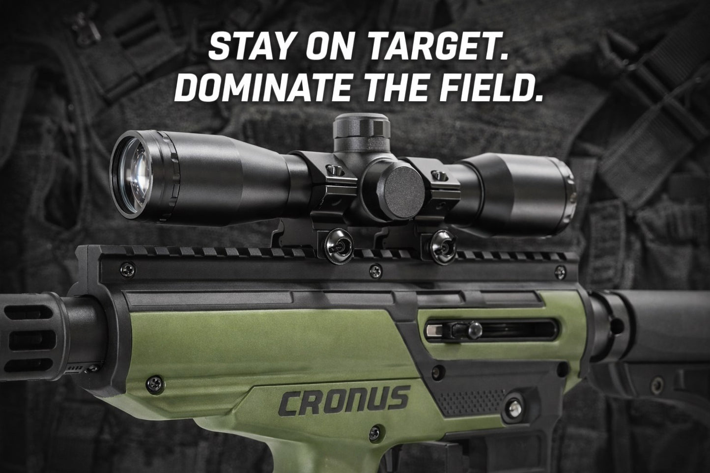 TRINITY 4X32 tactical scope for tippmann cronus paintball markers.