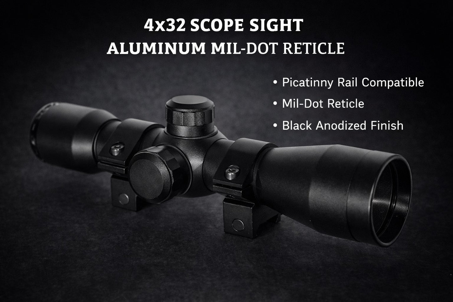 TRINITY 4X32 tactical scope for tippmann cronus paintball markers.