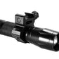 Trinity 1200 lumen strobe led flashlight picatinny mounted compatible with tactical paintball guns.