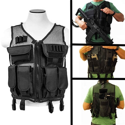 Trinity lightweight mesh tactical vest black M-XL paintballing woodsball gear.