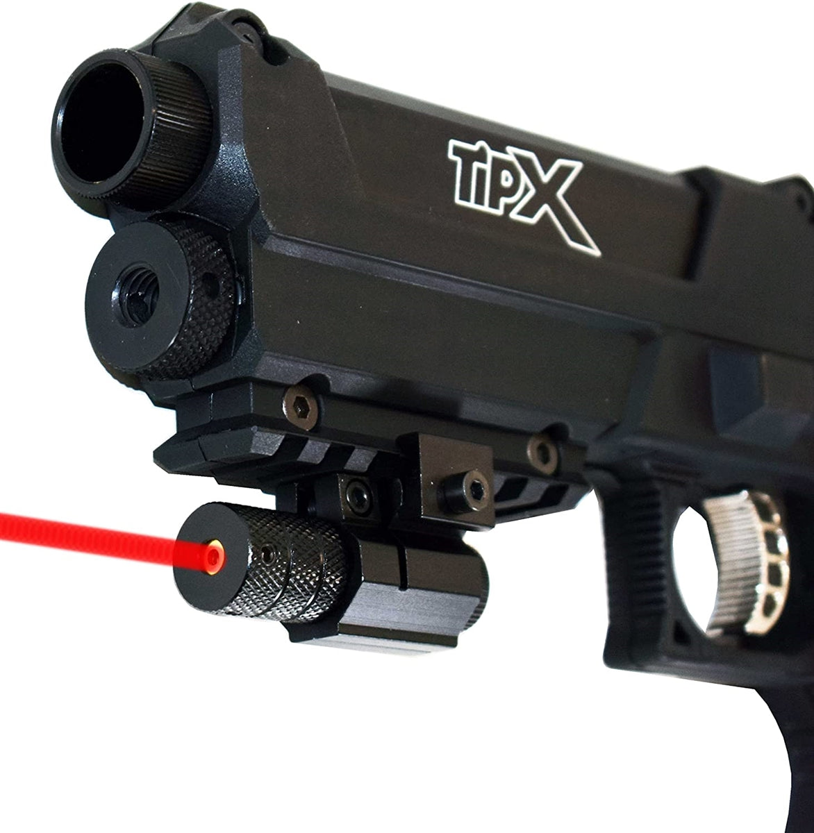 Trinity red dot sight aluminum black for Tippmann Tipx marker paintballing optics woodsball accessory.