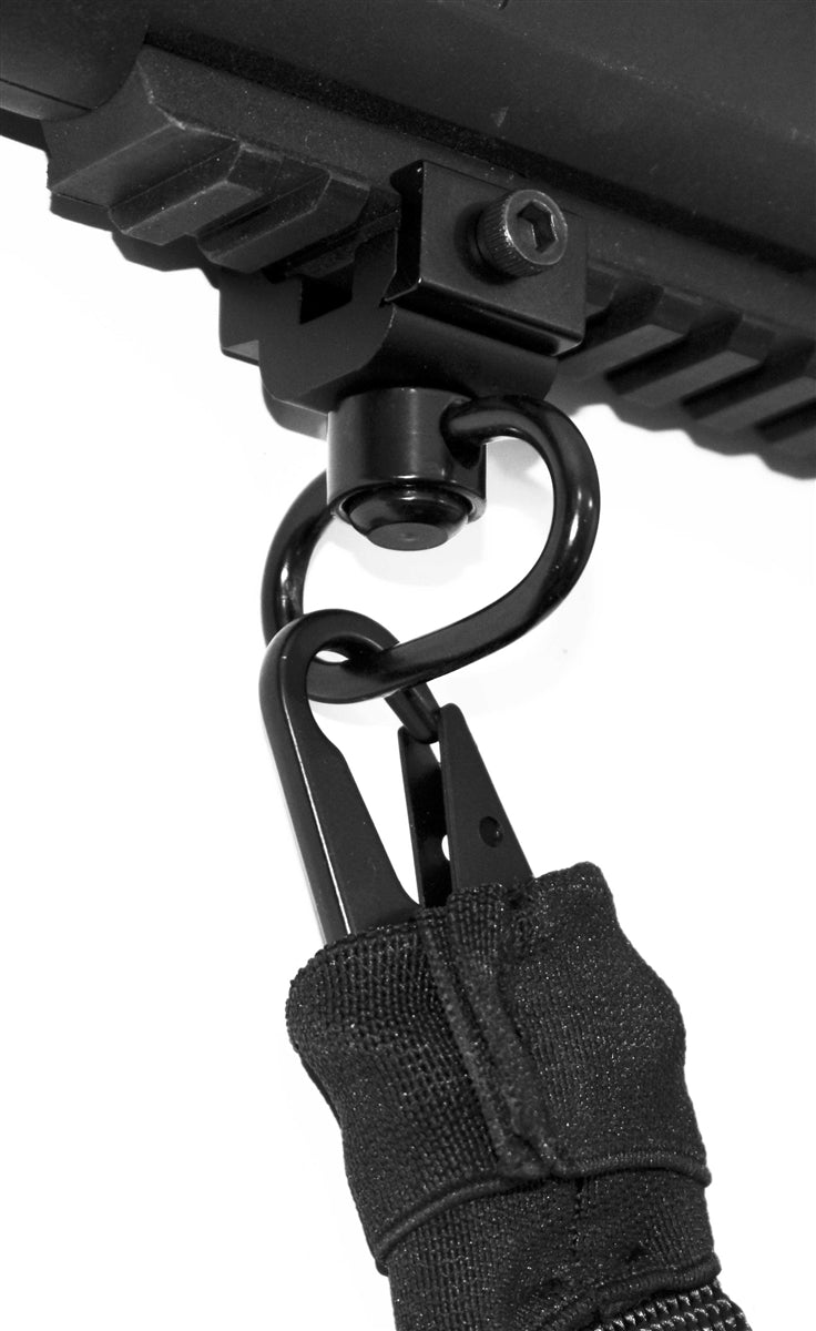 TRINITY Aluminum swivel sling adapter picatinny mounted.